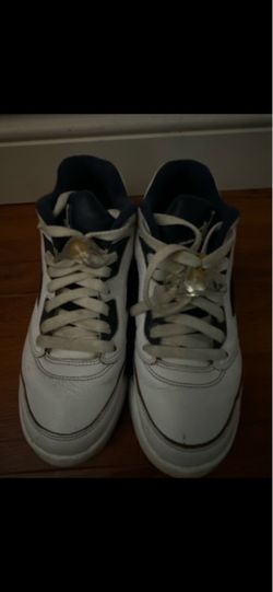 Air Jordan 5 White Navy Sneakers GS