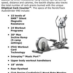 NordicTrack AudioStrider 990 elliptical