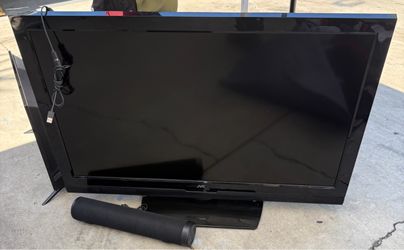 JVC  40 inches Flat Screen TV with Soundbar