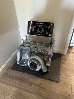 CUSTOM ENGINE BLOCK TABLE & TURBO (SMALL)