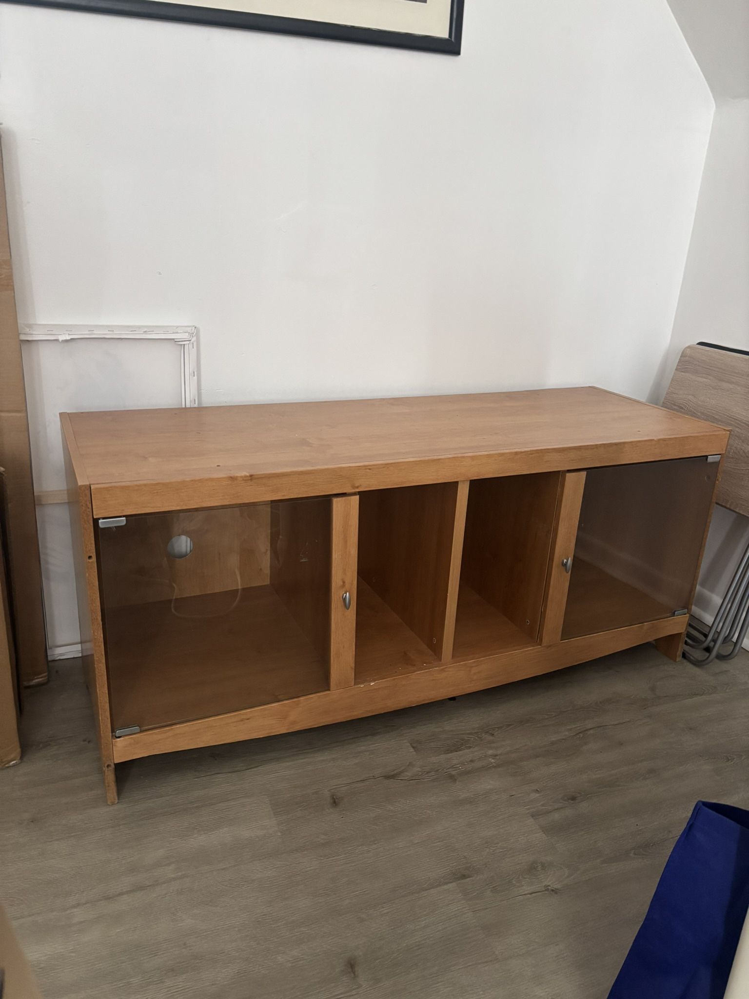 Brown Wooden Entertainment Center