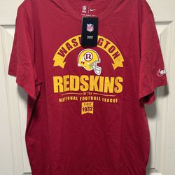 Nike Washington Redskins Nike Tee Shirt Red Size Large NFL NWT