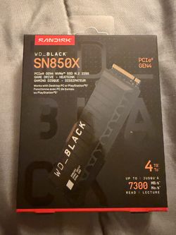 WD Black SN850X 4TB NVMe SSD with Heatsink