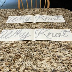 Boat Name Decals!!! “Why knot”!!!