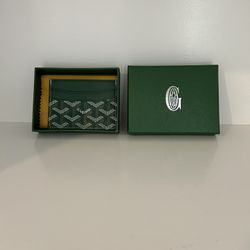 Goyard Saint Sulpice Card Holder Green Ships Same Day Or Next Day Very Good Condition 