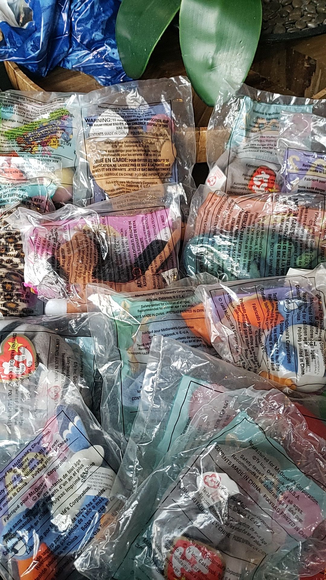 McDonald's beanie babies / plastic Disney characters