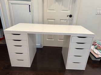 IKEA Alex white desk /vanity