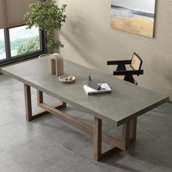 Concrete Grey Dining Table