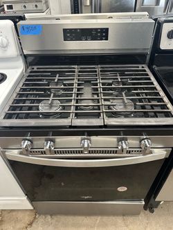 Whirlpool Stainless Steel 5 Burner Gas Stove Oven Range