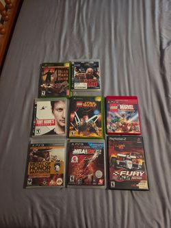 PS2, PS3, X Box games