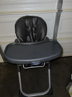 Black And Grey Graco High Chair 