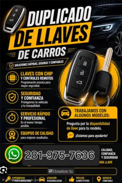 Llaves y controles para carro