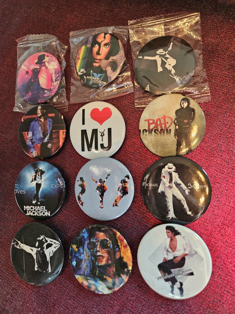 RARE Collectible Michael Jackson Pins