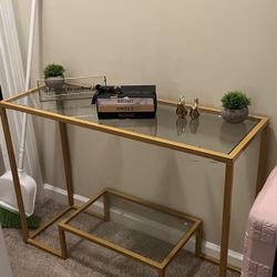 Gold Console Table