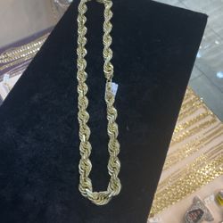 10k Gold Rope Chain 