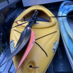8ft Yellow Pelican Sit Inside Kayak