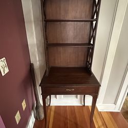 Desk solid wood writing desk with hutch