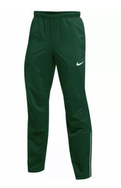 Nike Woven Running Pant Zippered Pockets Reflective Green AJ3639