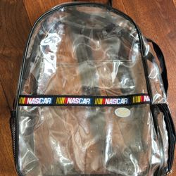 Vintage NASCAR Clear Backpack 