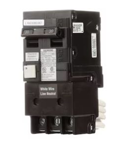 Siemens 2-Pole GFCI Breaker for pools, spas, fountains, construction applications