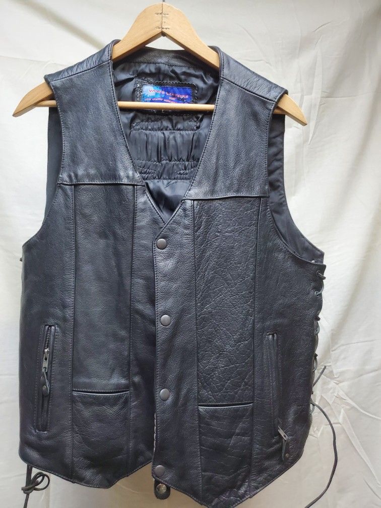Mens Leather Vest