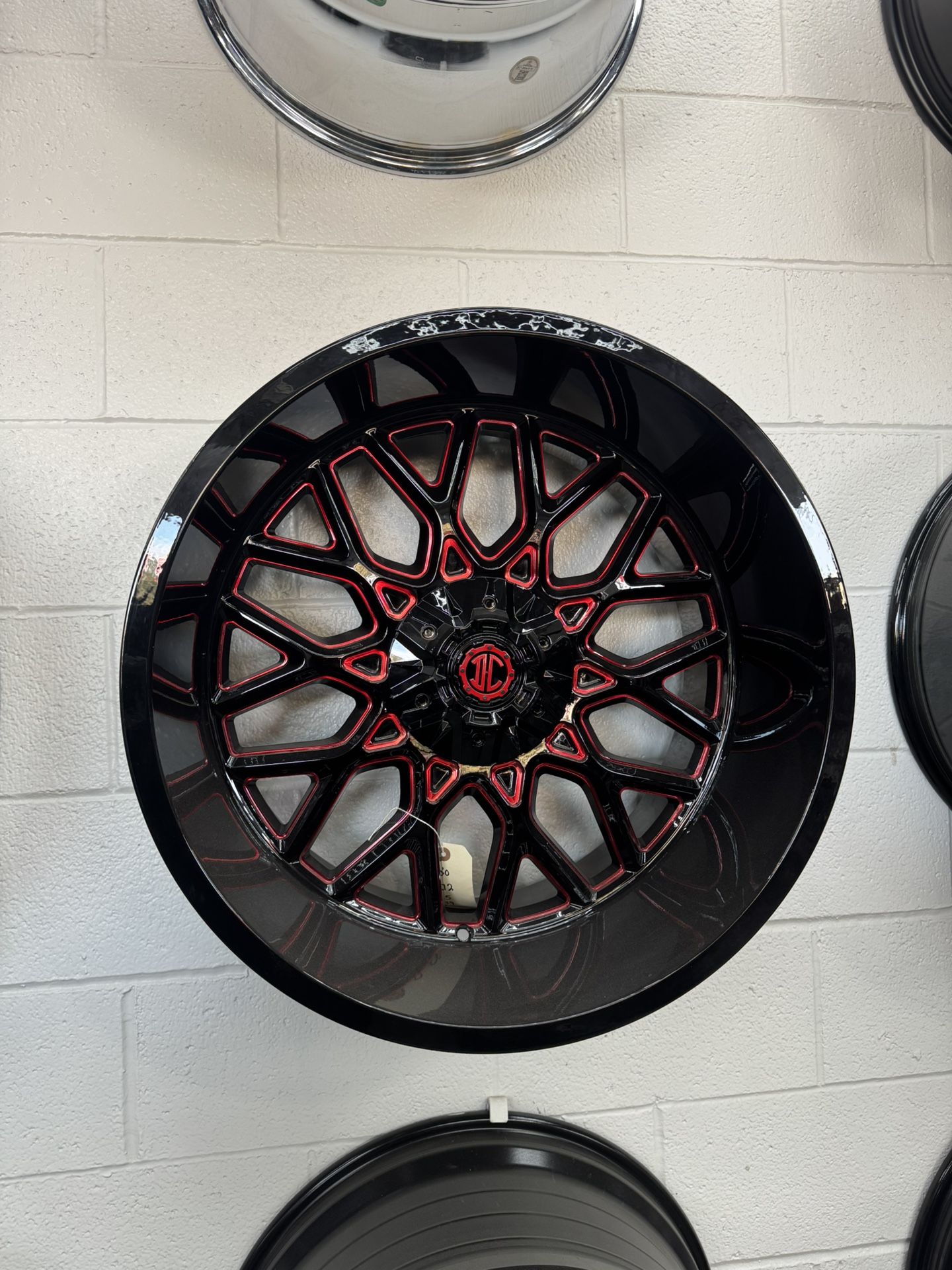 22X12 RED MILLED 6x135 6x139 WHEELS