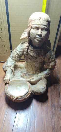 Indian Comanche 11" Texas Swirl Pottery