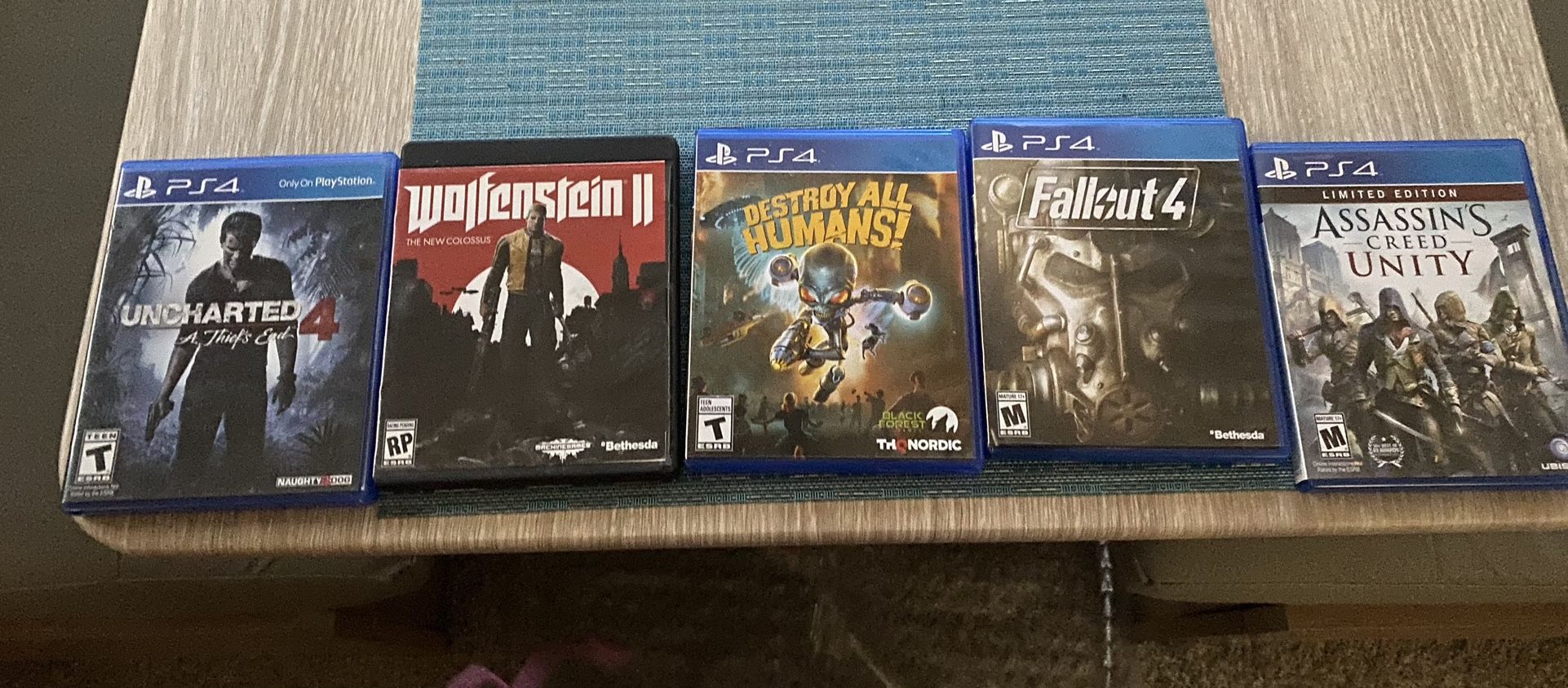 PlayStation 4 Pro With Control  And Games OBO