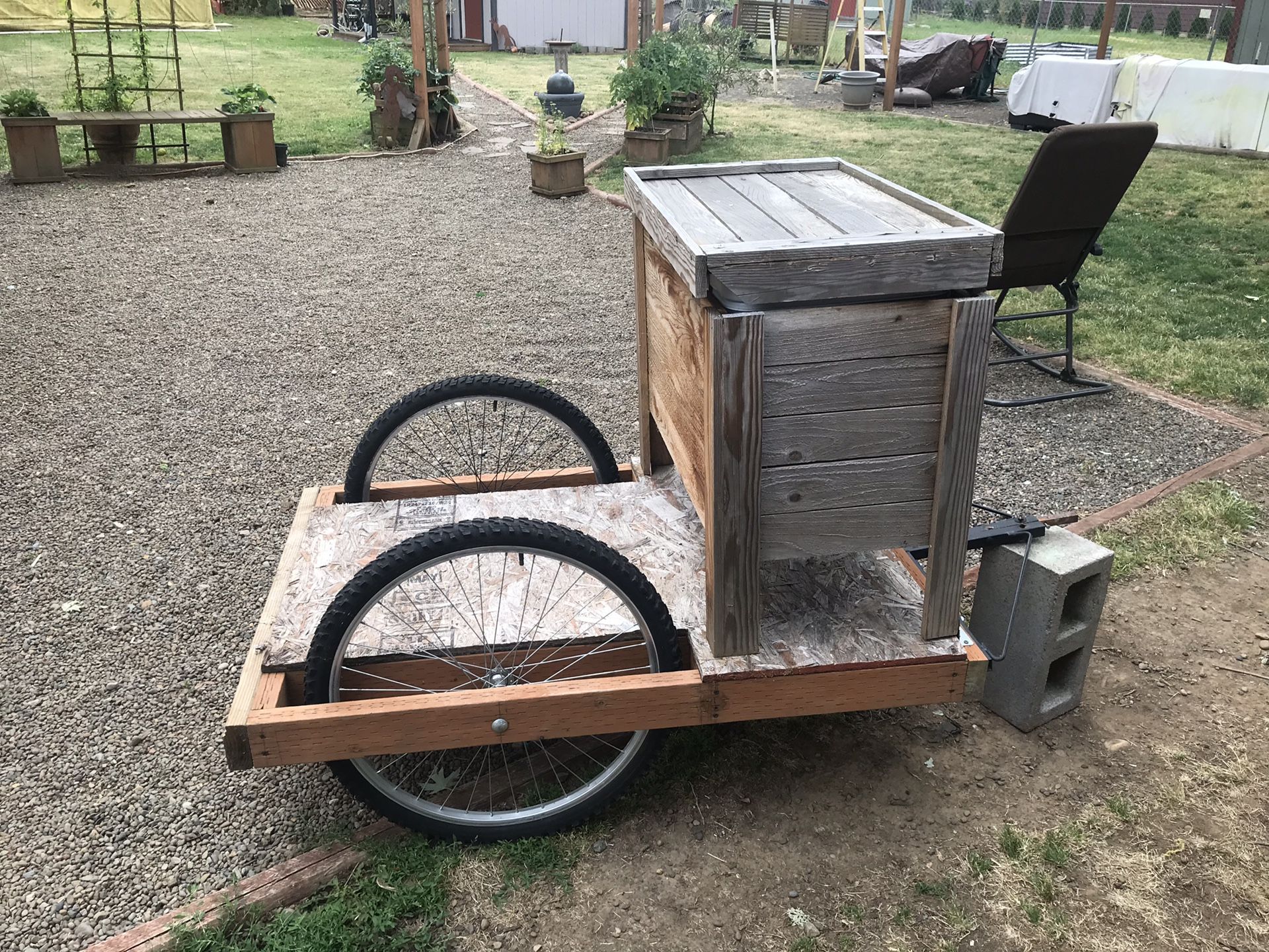 Bike cart with cooler