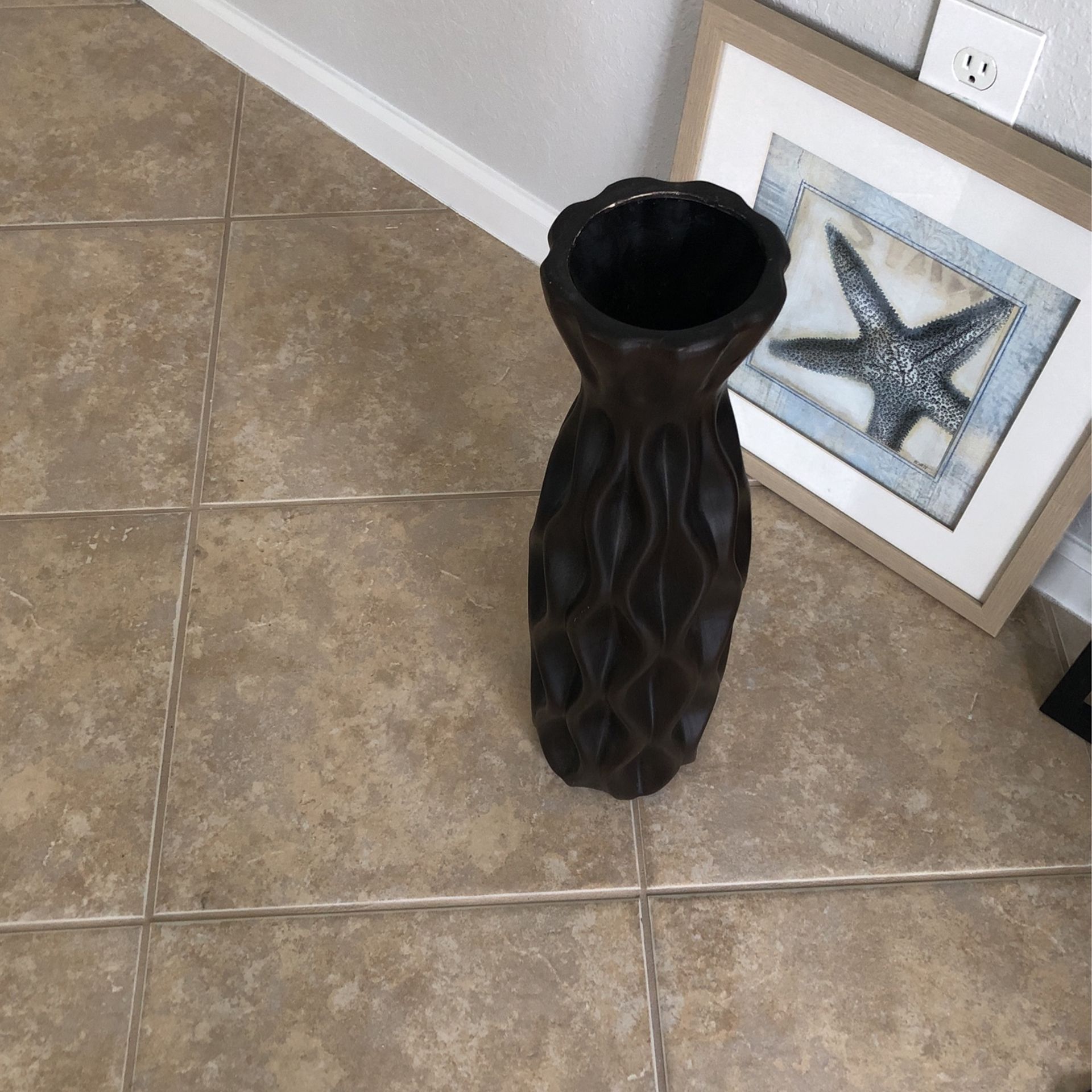 Tall Vase Brown