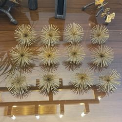 Brass Gold Z Gallery Dinner Napkin Holder Plus Reusable Napkins 