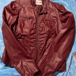 PU Leather Summer Jacket For Women  XL
