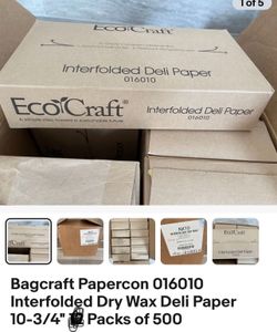 Paper corn Wax Deli Paper Box With 500 Sheets, Azusa