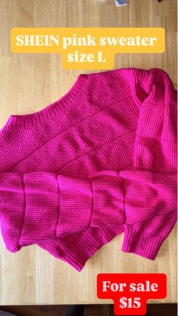 Pink sweater size L
