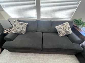 Large Grey sofa and ottoman