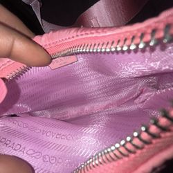 Pink Pràda Shoulder Bag
