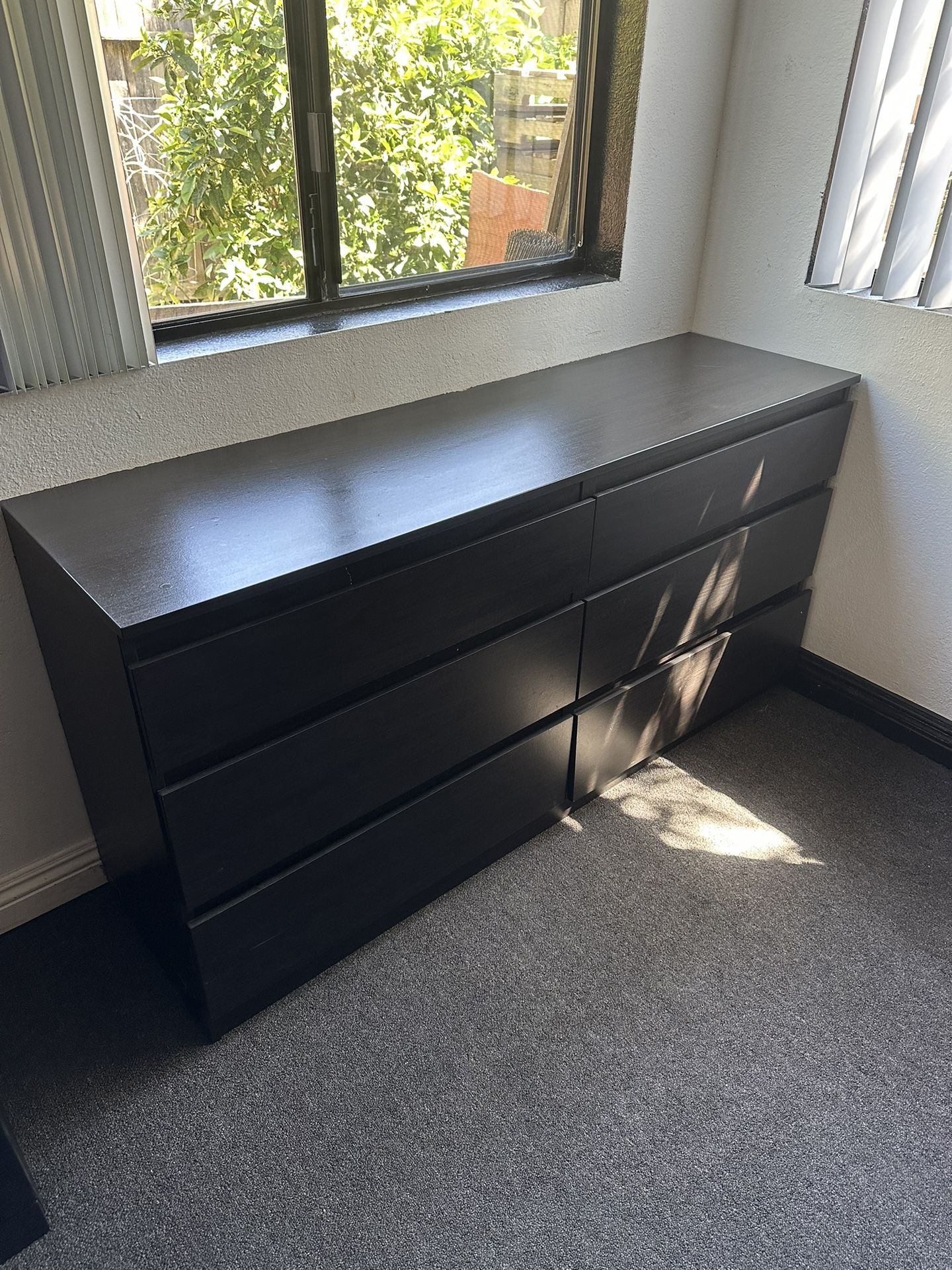 kullen 6 drawer dresser black brown IKEA for Sale in Anaheim, CA Designed with an adjustable