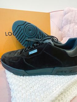 Louis Vuitton Heavy Black Suede Leather Trim Lace Up
