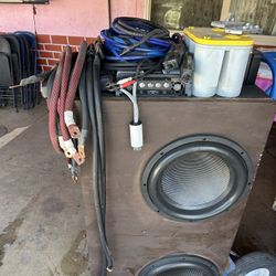 (2) Adire Audio 15” Subwoofer Amps Batteries 