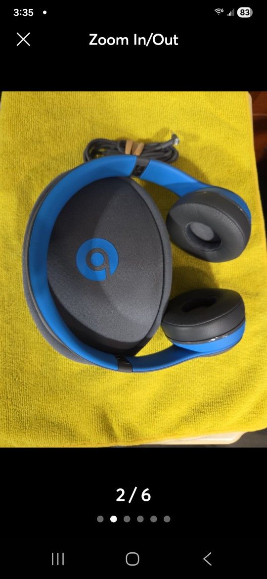Flash Blue Beats Solo Wireless Headphones