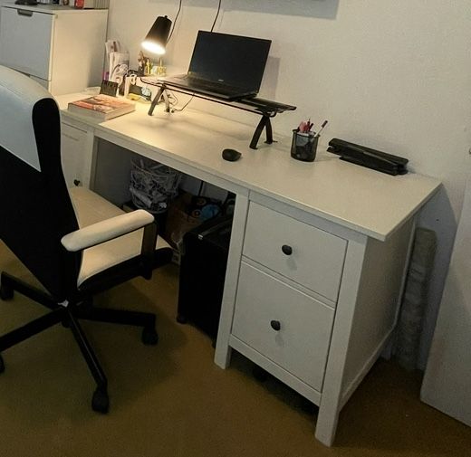 HEMNES White Desk - IKea $ 125