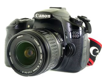 Canon EOS 60D 18.0 MP Digital SLR Camera Black + Lens EF-S 18-55mm f/3.5-5.6 II