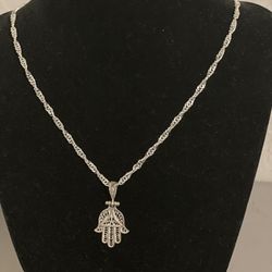 925 NEW Silver Necklace With Silver MOTHER MARIA Pendent Necklace