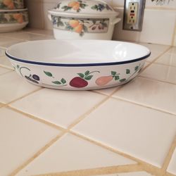 Princess House Orchard Medley Serving Vegetable Bowl