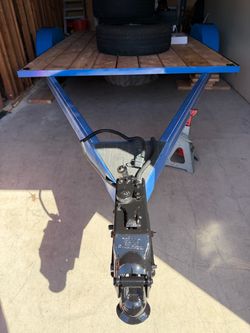 Used 6x10 single axle trailer new led lights/new wiring / new wood $1699 obo it comes with Ca pti plate As is