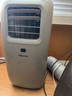Hisense 6000-BTU DOE 115-Volt Vented Portable Air Conditioner, White
