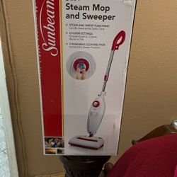 Brand New Sunbeam 2 In 1 Steam Mop And Sweeper