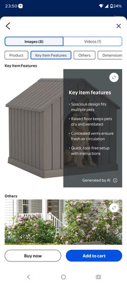 Large Plastic Outdoor Dog House
