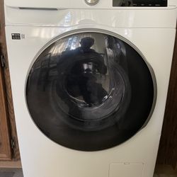 Samsung - 2.5 Cu. Ft. High-Efficiency Stackable Smart Front Load Washer with Steam and AI Smart Dial - White