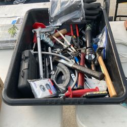 Cleaning Out Garage! Bin Of Tools 